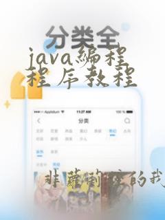 java编程 程序教程
