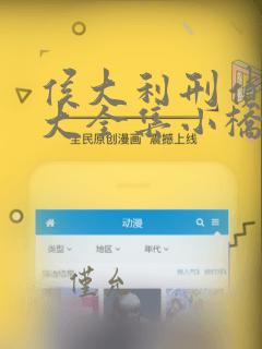 侯大利刑侦笔记大全集小桥老树完整版txt