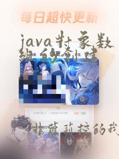java对象数组的创建