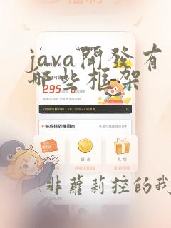 java开发有哪些框架