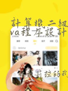 计算机二级java程序设计