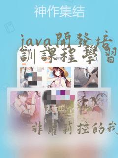 java开发培训课程学习