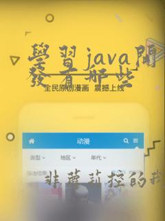 学习java开发有哪些