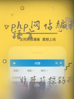php网站编程语言