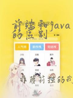 前端和java的区别