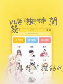 vue 组件开发