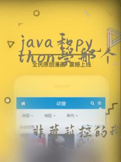 java和python学那个好