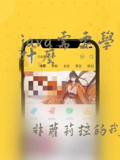 java需要学什么