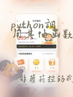 python调用其他函数的变量