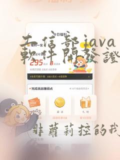 工信部java软件开发证书有用吗