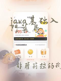 java基础入门菜鸟