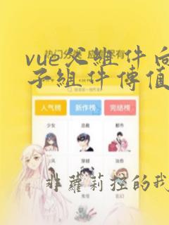 vue父组件向子组件传值