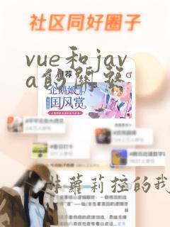 vue和java的关系