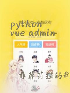 python vue admin