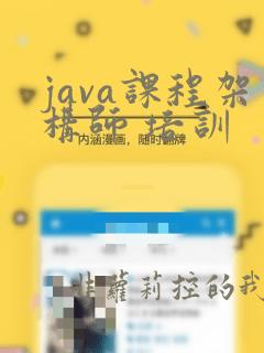 java课程架构师 培训