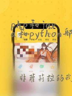 php和java和python哪个好