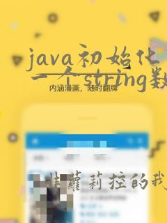 java初始化一个string数组