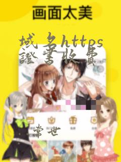 域名https证书收费