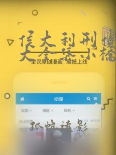 侯大利刑侦笔记大全集小桥老树最新完整版