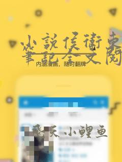 小说侯卫东官场笔记全文阅读