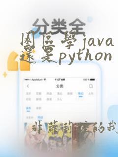 园区学java还是python