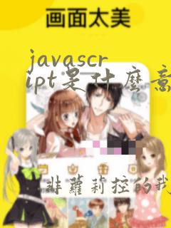 javascript是什么意思啊