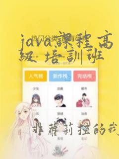 java课程高级 培训班
