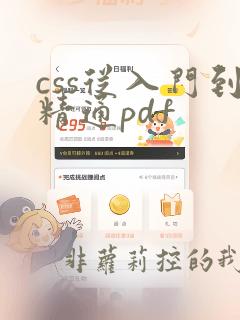 css从入门到精通pdf