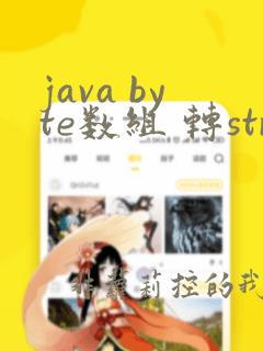 java byte数组 转string