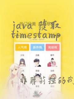 java 获取timestamp