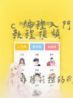 c  编程入门教程视频