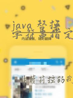 java 替换字符串指定位置字符