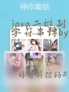 java二进制字符串转byte数组