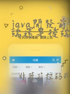 java开发前端还是后端