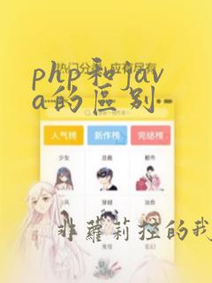 php和java的区别