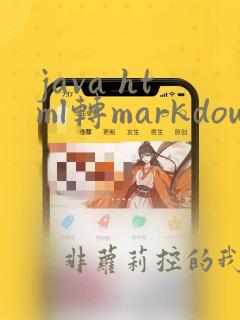 java html转markdown