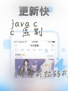 java c c 区别