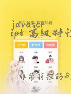 javascript 高级特性