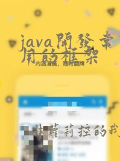 java开发常用的框架