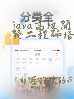 java高级开发工程师培训班