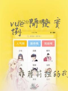 vue 开发实例