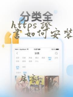 https 证书如何安装
