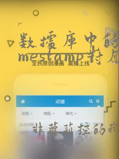 数据库中的timestamp对应java类型