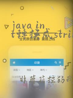 java int转换成string