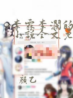 李霖李澜的官场小说全文免费阅读