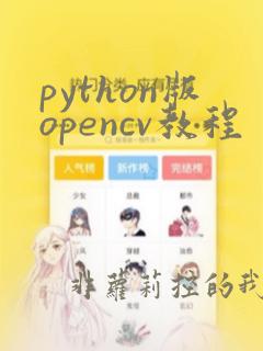 python版opencv教程