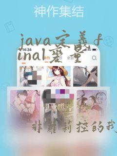 java定义final变量