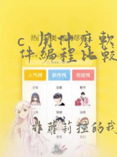 c  用什么软件编程比较好