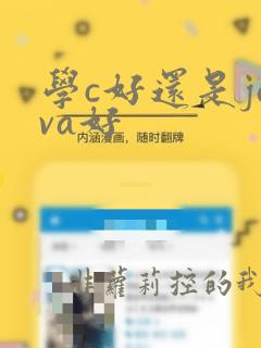 学c好还是java好