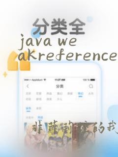 java weakreference